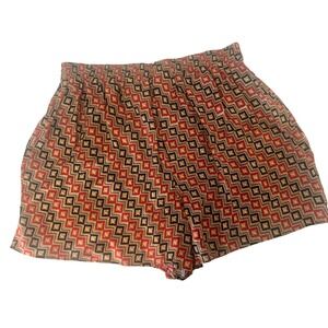 Intimo Neiman Marcus Men's Silk Lounge Pajama Sleep Shorts L Geometric Print.  A